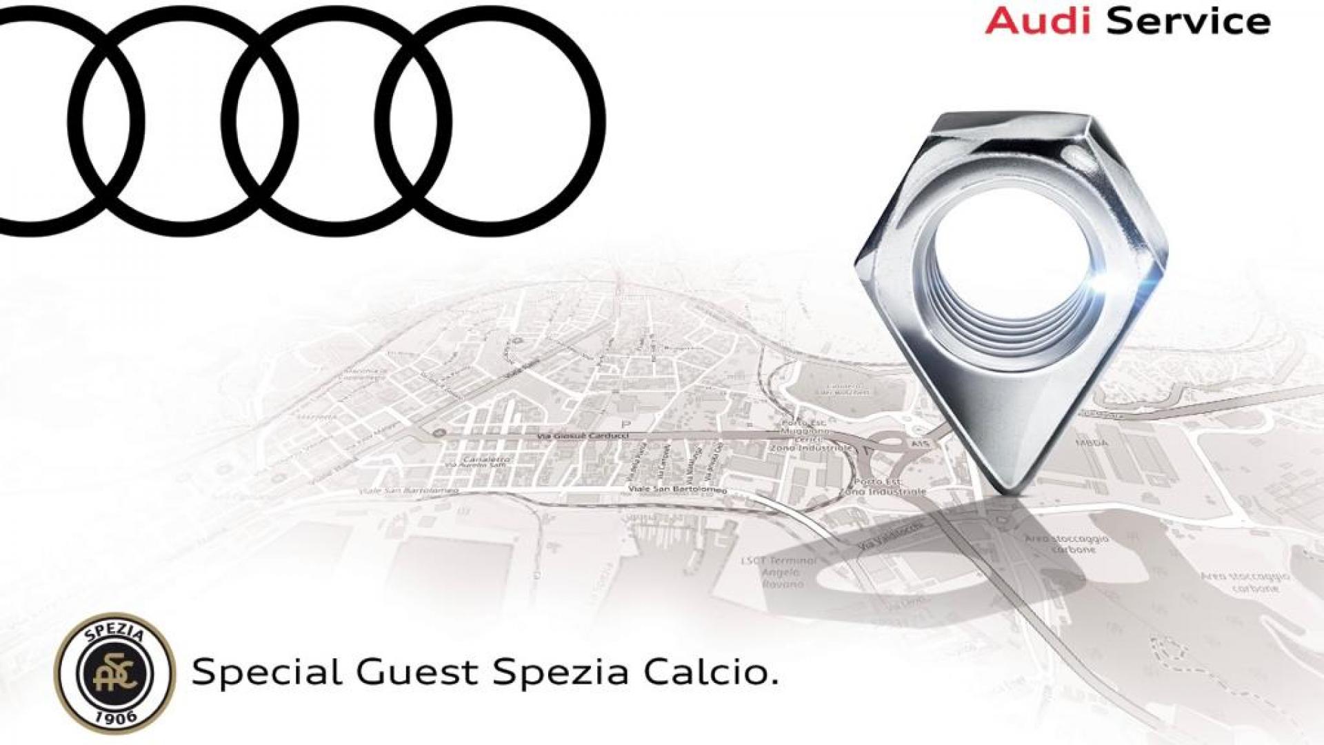 Spezia Calcio inaugurates the new Audi Service Brotini