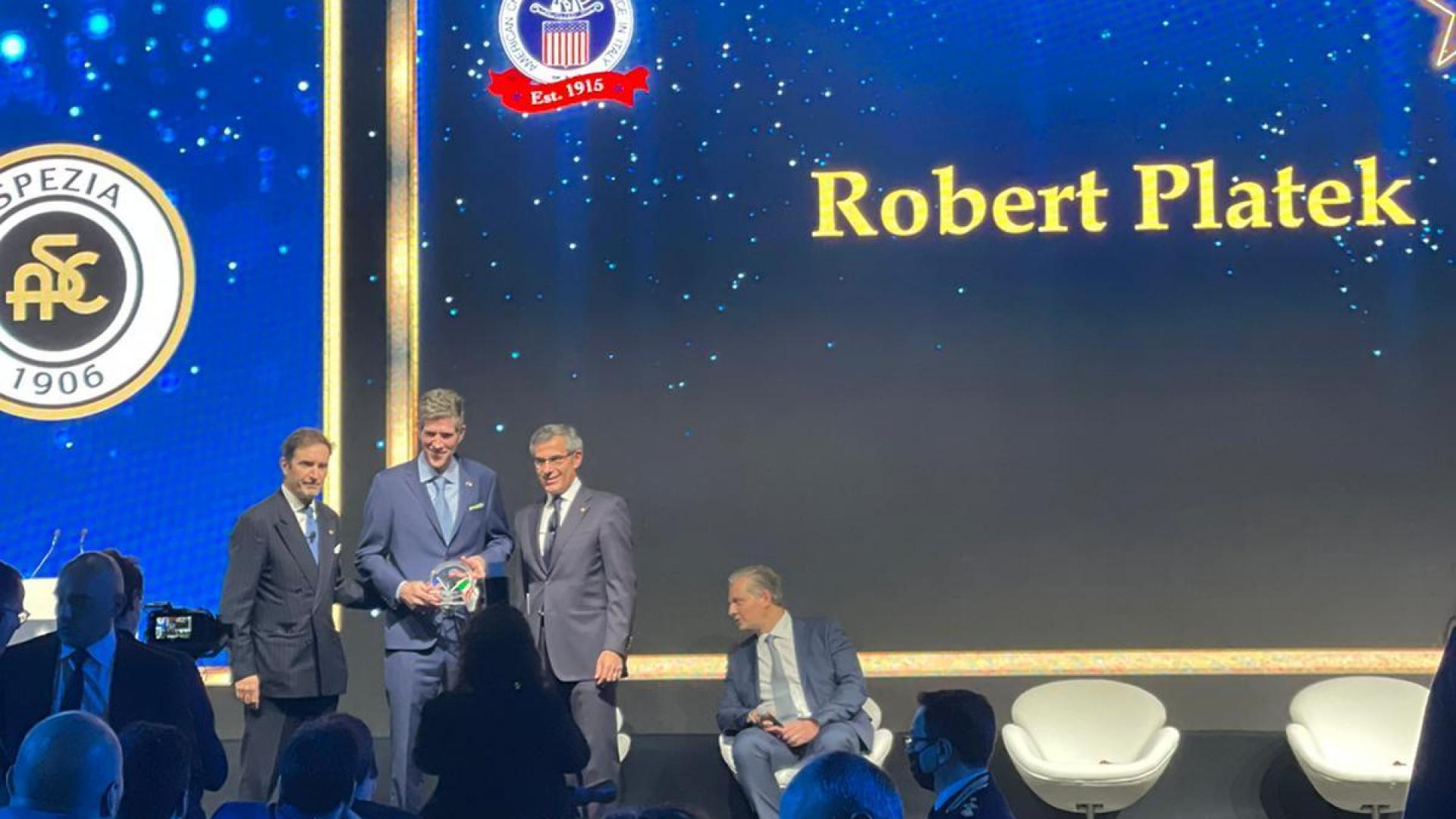 Robert Platek premiato al Transatlantic Award 2021